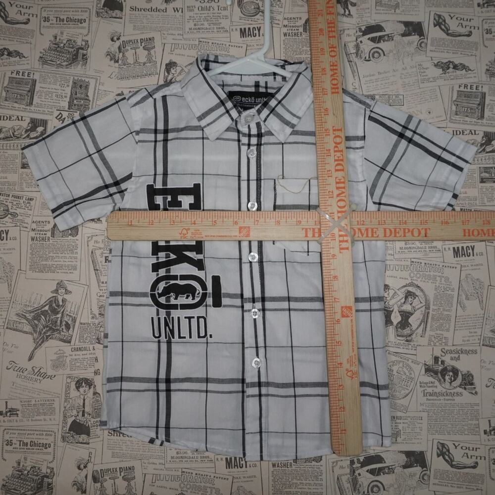 5 - Vintage Y2K Ecko Unltd Shirts plaid description rhino